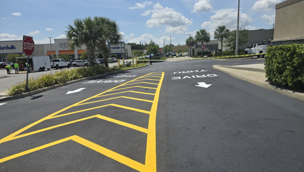 Line Striping Service for Culver's in Davenport, FL