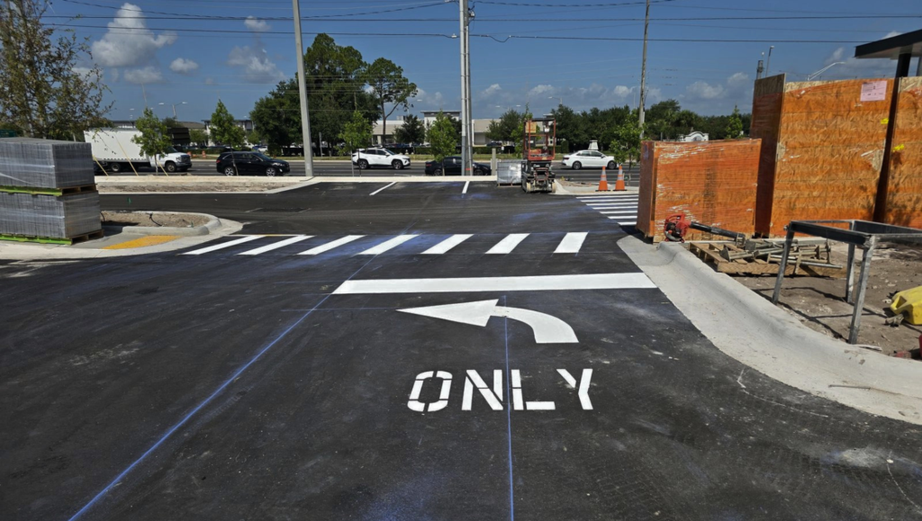 Line Striping for Chick-fil-A in Wimauma, FL