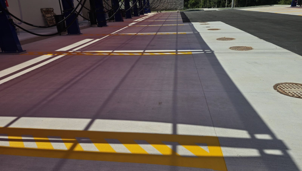 Line Striping Local for Big Dan's Car Wash in Tampa, FL