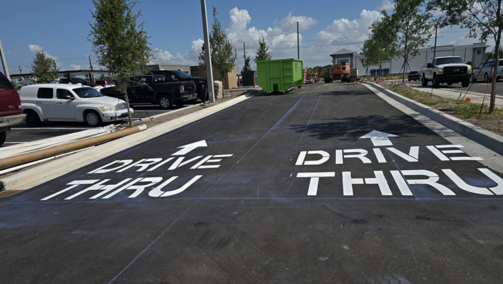 Line Striping Markings for Chick-fil-A in Wimauma, FL