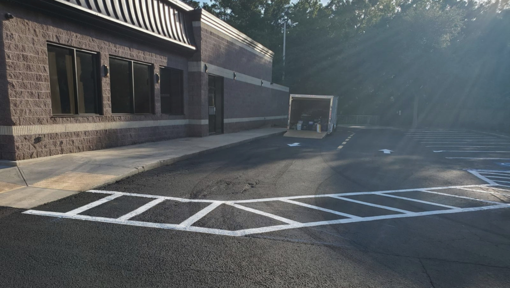 Line Striping Painting for Local Restaurant in Tampa, FL
