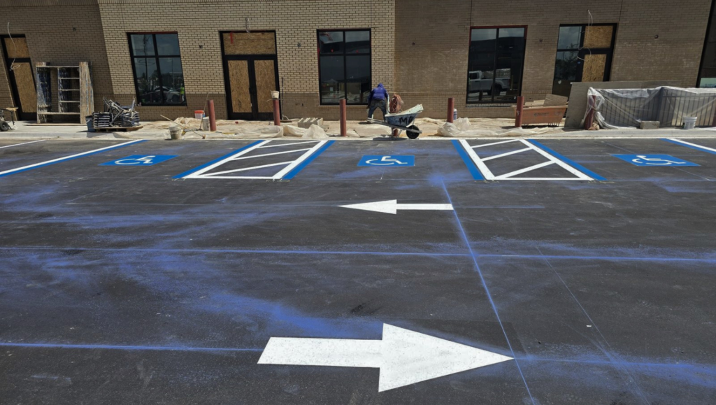 Line Striping Project for Chick-fil-A in Wimauma, FL