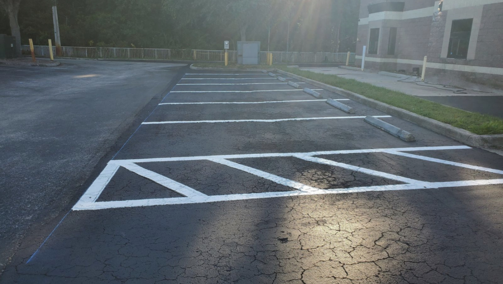 Line Striping Service for Local Restaurant in Tampa, FL