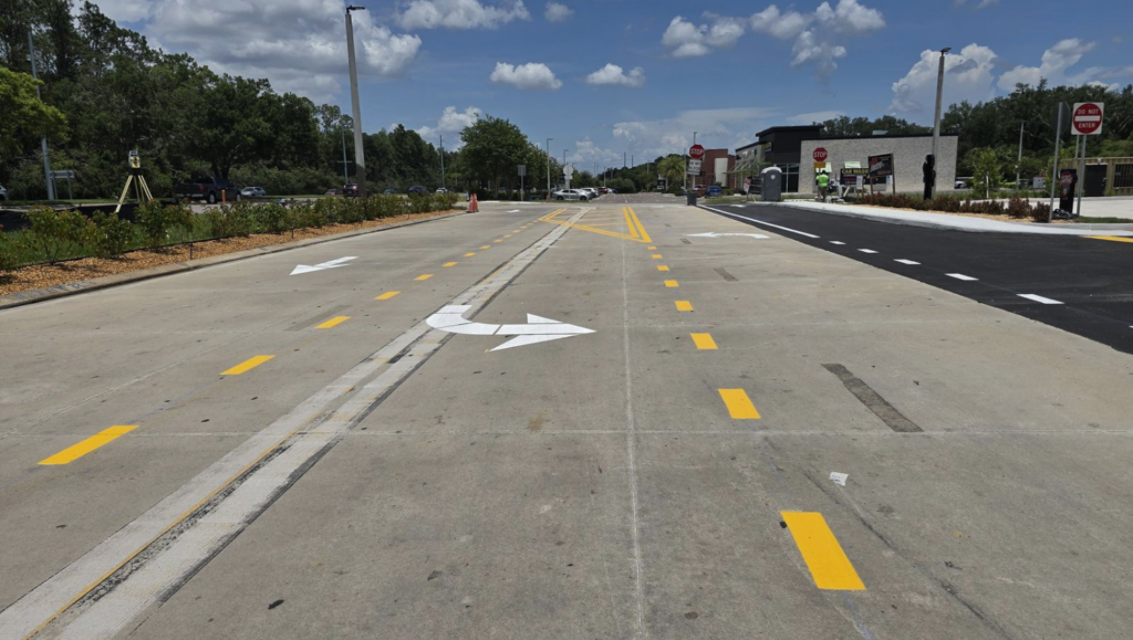 Line Striping Type for Big Dan's Car Wash in Tampa, FL