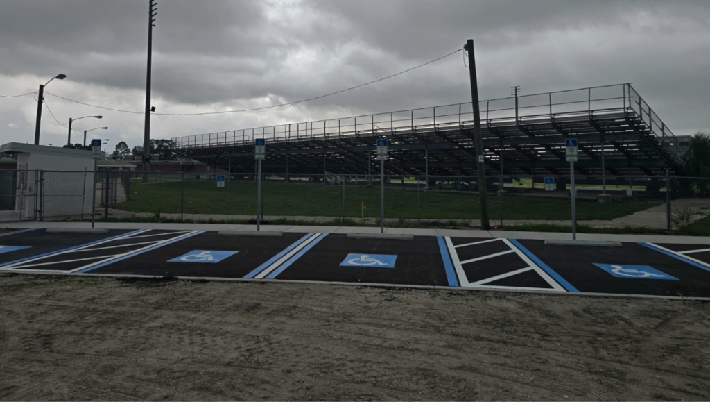 Line Striping Project for Eisenhower Middle School in Wimauma, FL