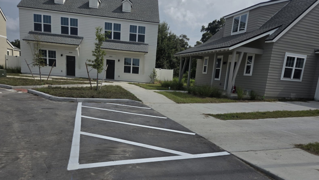 Apartment Community Layout Line Striping in Wildwood, FL