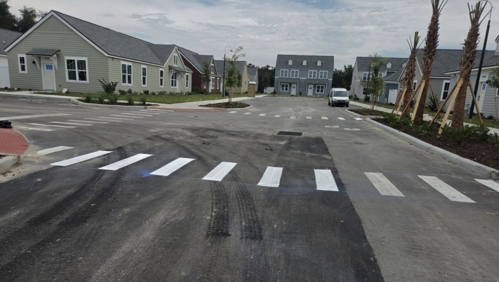 Apartment Community Project Line Striping in Wildwood, FL