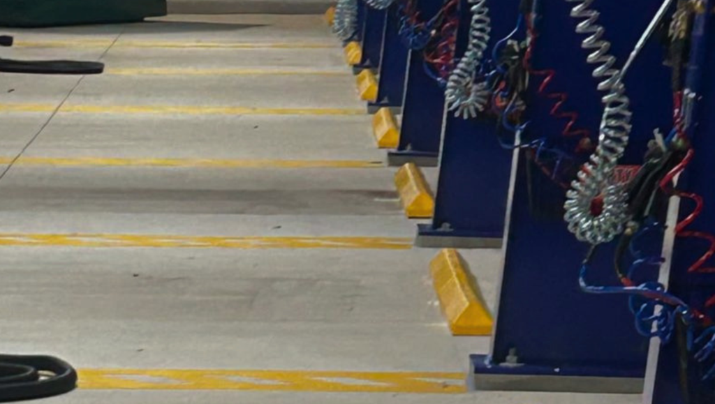 Wheel Stop Installation Work for Big Dan's Car Wash in Tampa, FL