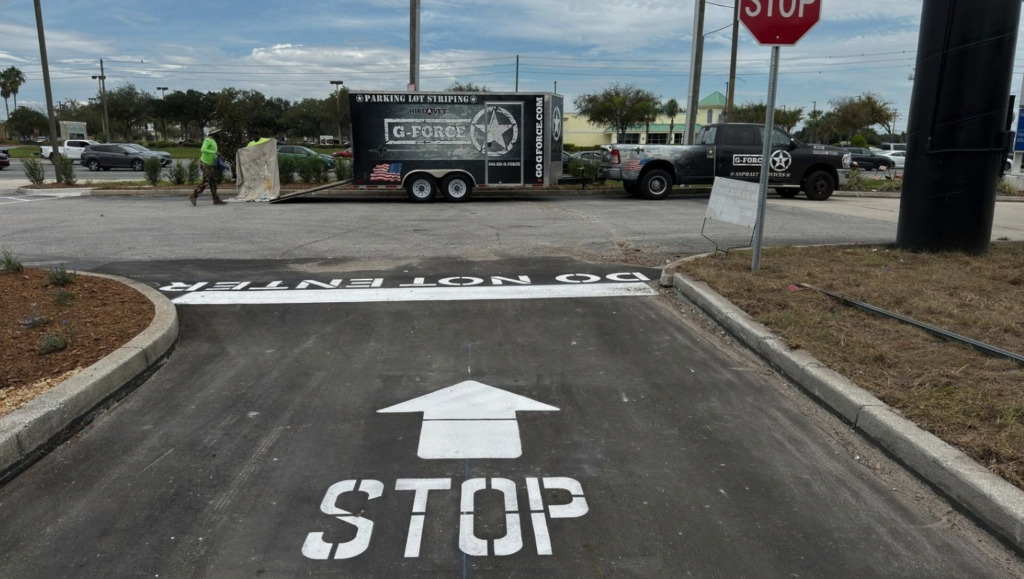 Line Striping for Chipotle in Lutz, FL