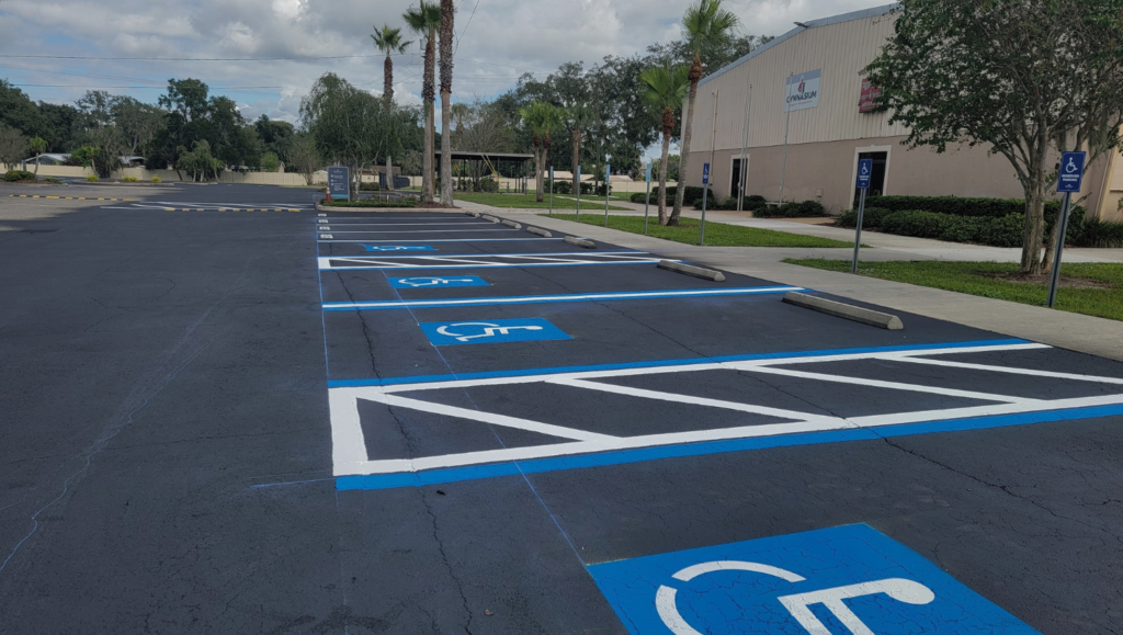 Line Striping Compliance for Providence Baptist Church in Riverview, FL