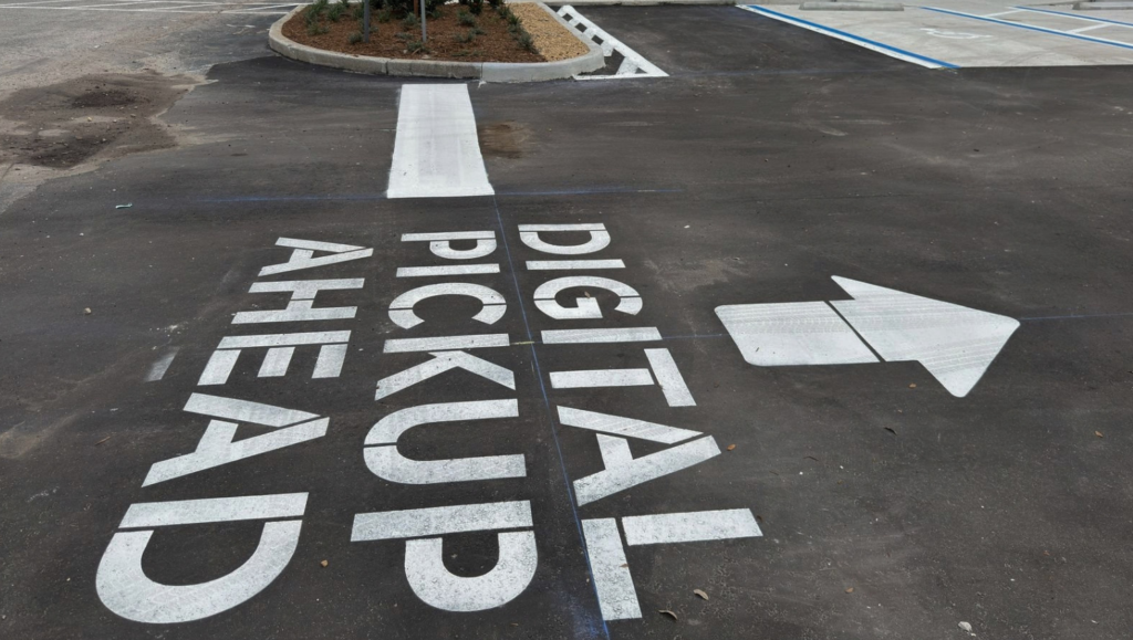 Line Striping Field Markings for Chipotle in Lutz, FL
