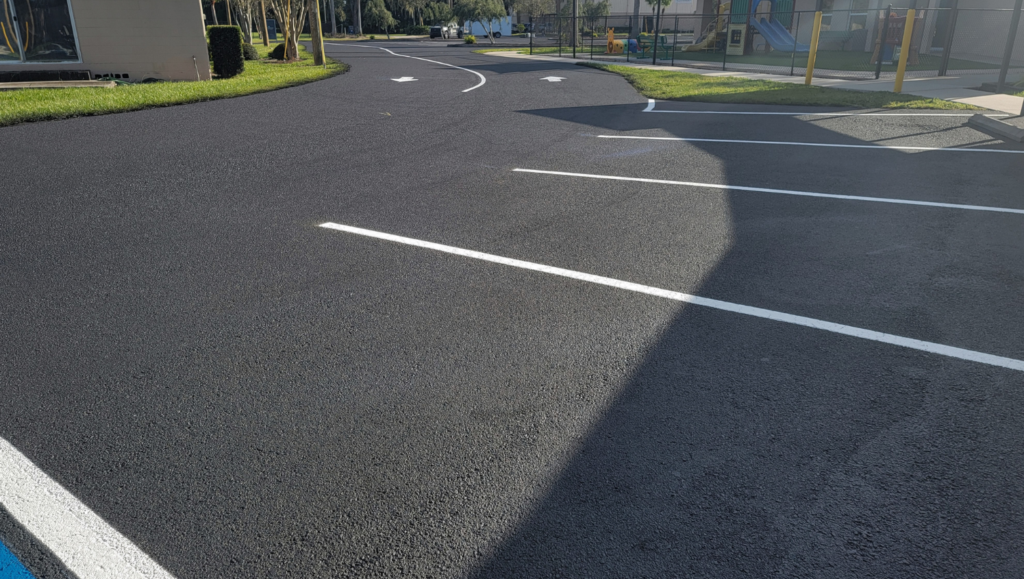 Line Striping Field for Providence Baptist Church in Riverview, FL