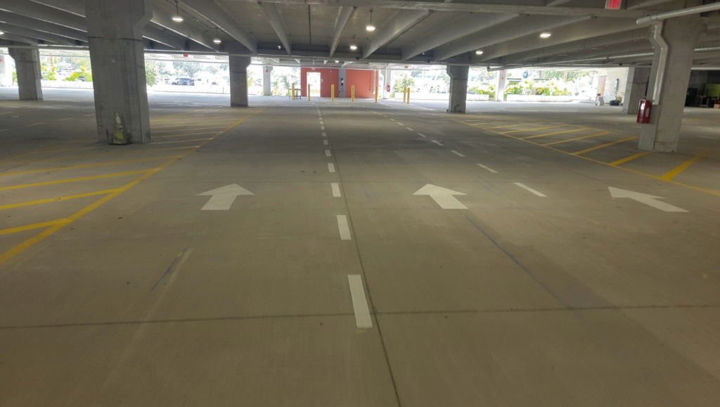 Line Striping for Jacksonville International Airport in Jacksonville, FL