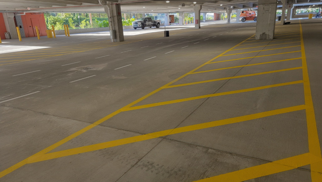 Line Striping Job for Jacksonville International Airport in Jacksonville, FL