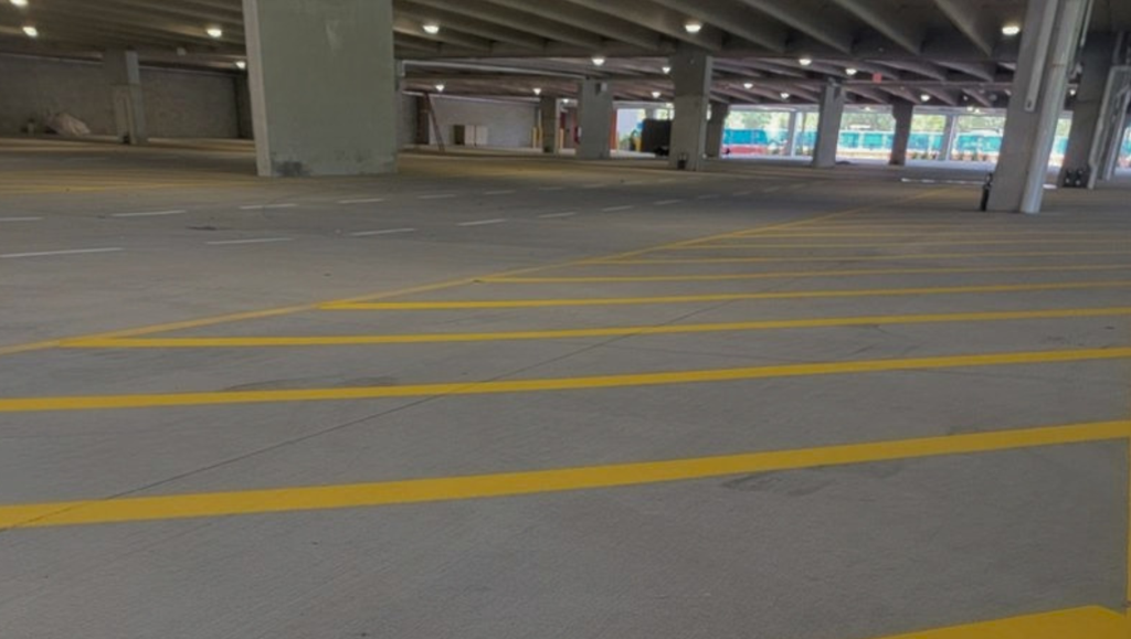 Line Striping Parking for Jacksonville International Airport in Jacksonville, FL