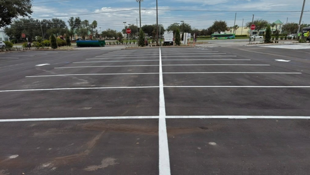 Line Striping Project for Chipotle in Lutz, FL