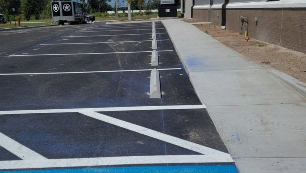 Line Striping Project for Sun City Center Fire Station in Wimauma, FL