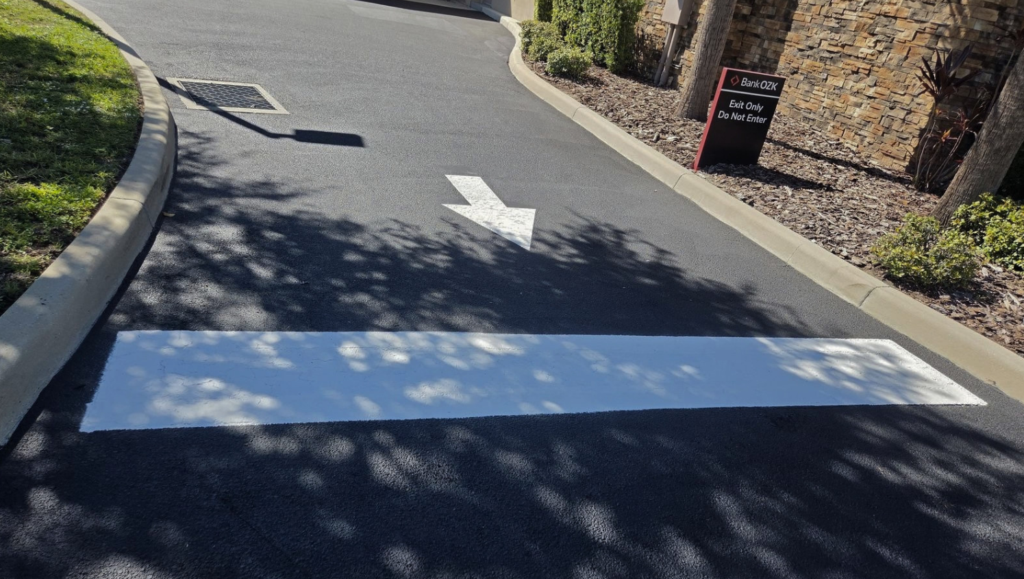 Line Striping Repair for Ozark Bank in Bradenton, FL