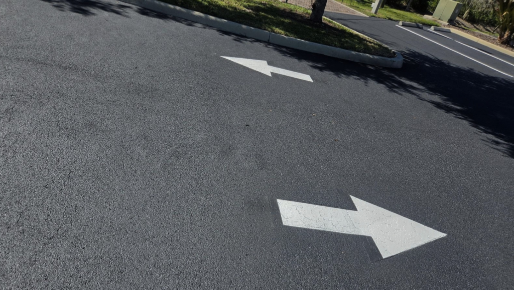 Line Striping Sealing for Ozark Bank in Bradenton, FL