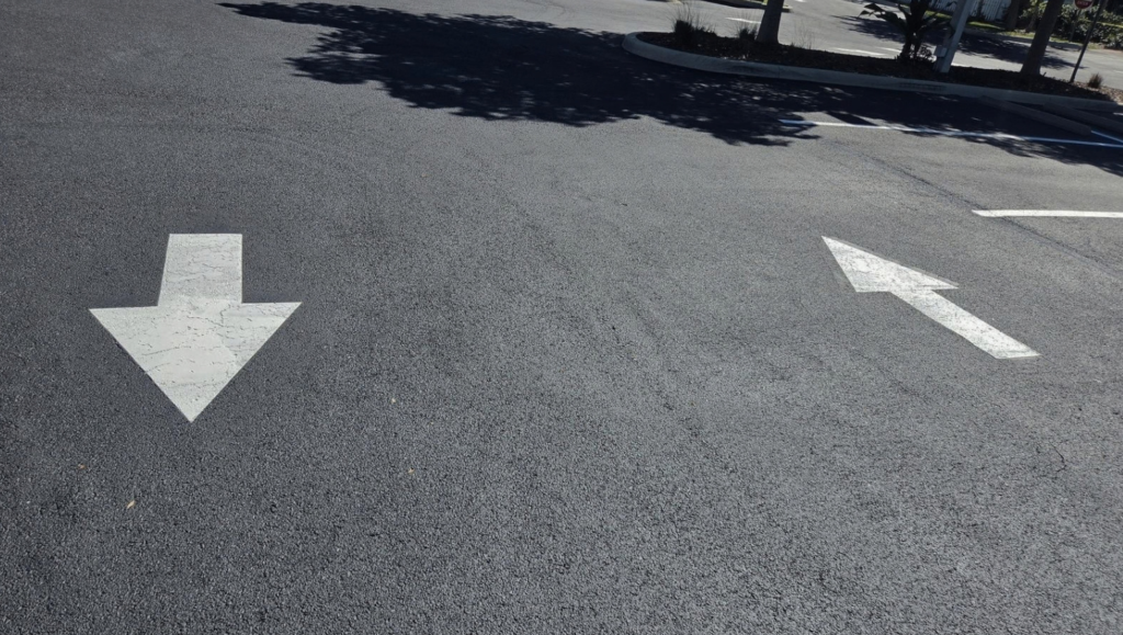 Line Striping Service for Ozark Bank in Bradenton, FL