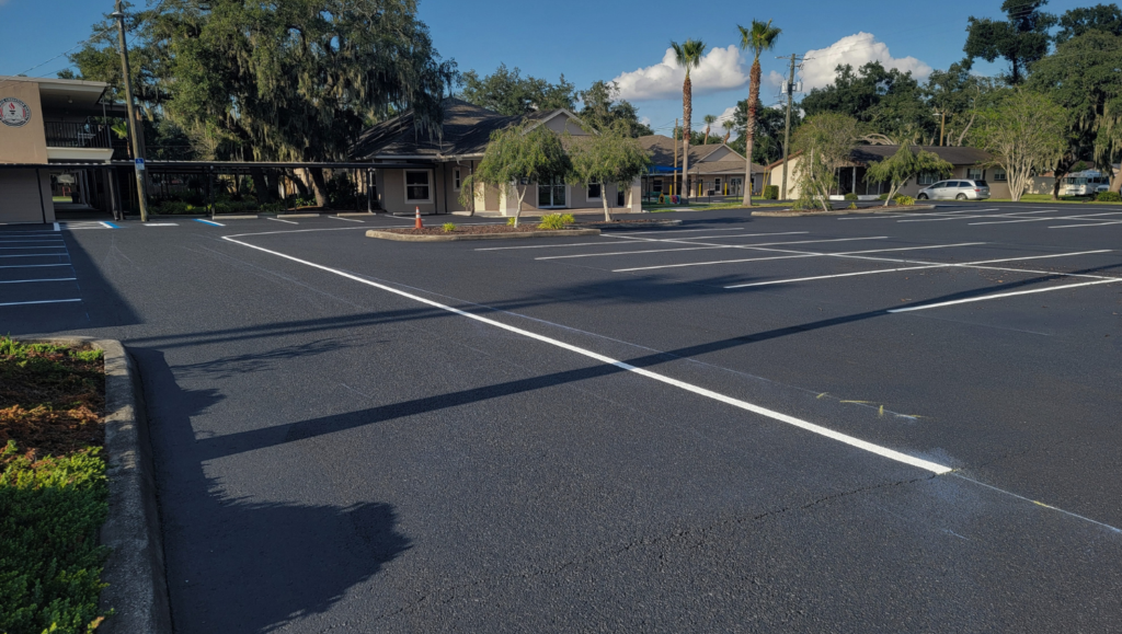 Line Striping Service for Providence Baptist Church in Riverview, FL