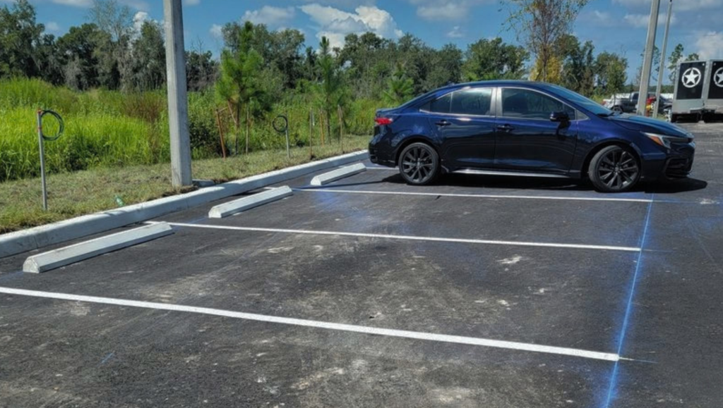 Line Striping Service for Sun City Center Fire Station in Wimauma, FL