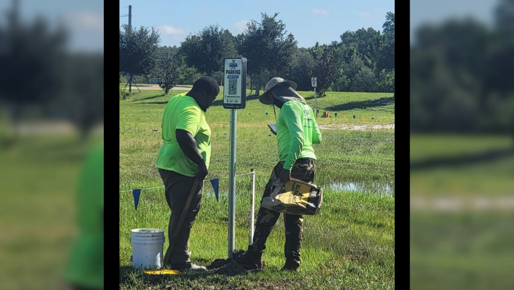 Parking Lot Sign Installation Project for Wiregrass Sports Complex in Wesley Chapel, FL
