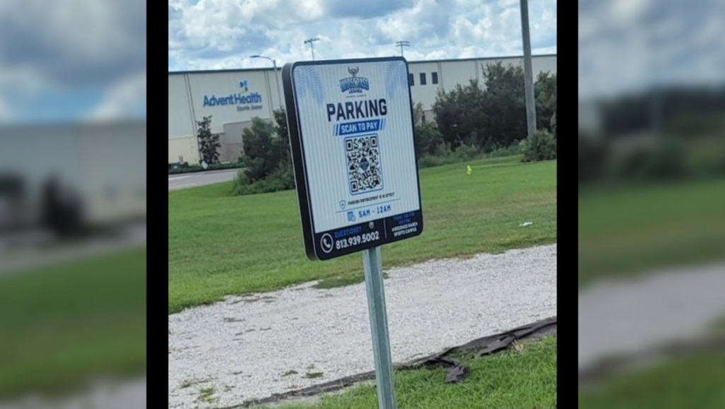 Parking Lot Sign Installation Work for Wiregrass Sports Complex in Wesley Chapel, FL