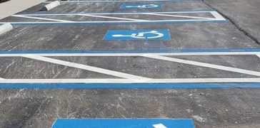 Image of ADA Parking Lot Compliance Project in Hillsborough County