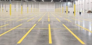 Image of Warehouse Floor Markings in Hillsborough County