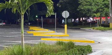 Image of Line Striping Project for Tampa, FL Shopping Plaza