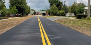 Image of Line Striping Project for a Paving Contractor