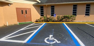 Image of Lakeland, FL Church Line Striping Project