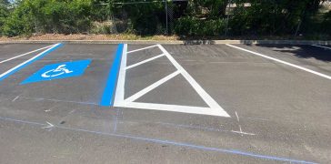 Image of Line Striping Project for Clearwater, FL Car Wash