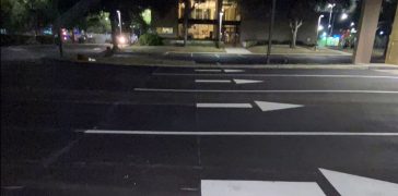 Image of Line Striping Project for Wells Fargo
