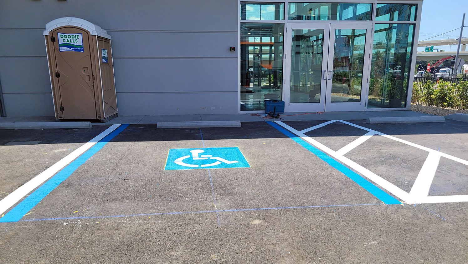 handicapped accessible parking stall