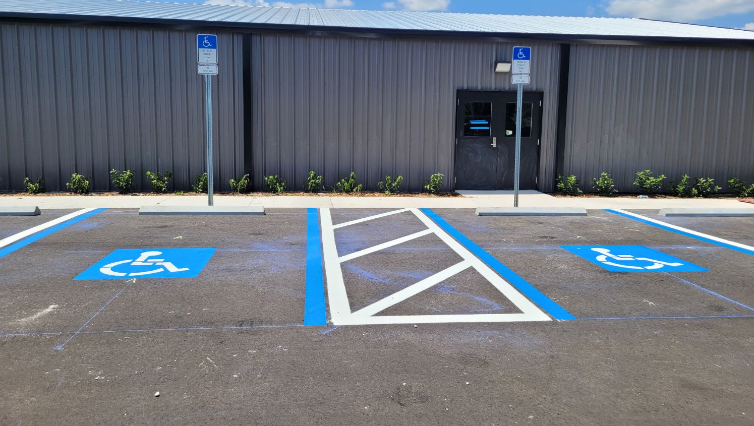 new ADA parking spaces