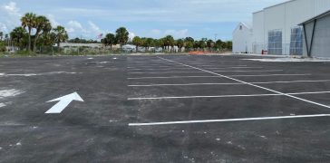 Image of Parking Lot Striping for Douglas Jeep in Venice, FL