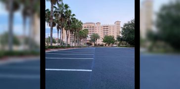 Image of Parking Lot Striping for a Hilton Hotel in St. Petersburg, FL