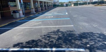 Image of Shopping Plaza Parking Lot Striping Project