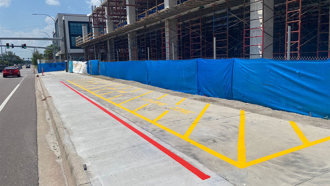 Line Striping for Downtown Tampa, FL GFORCE™