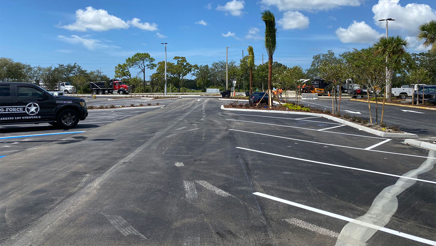parking lot marking in Spring Hill, FL