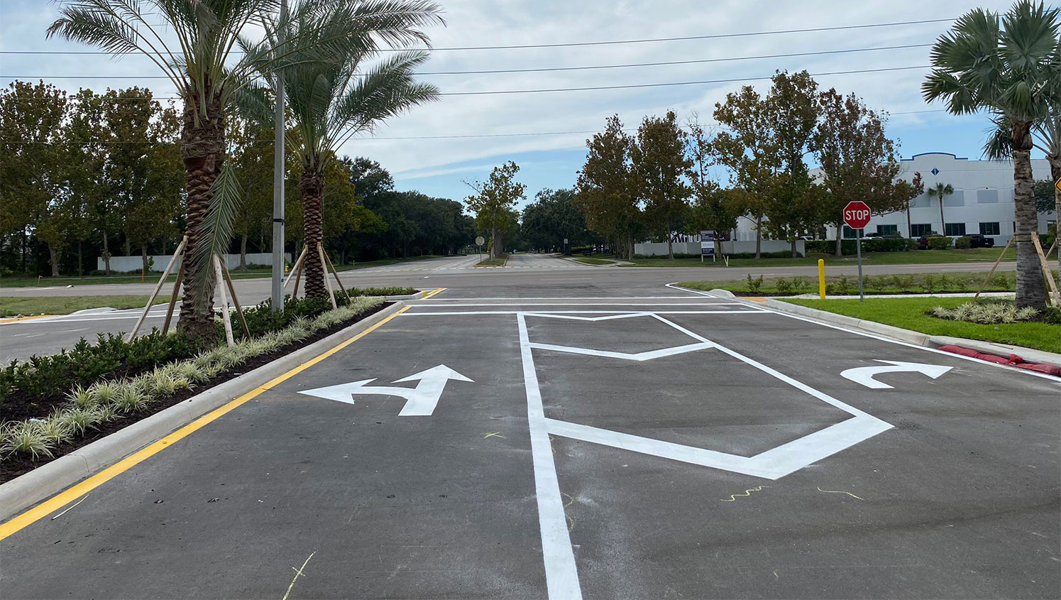 parking lot painting in Tampa