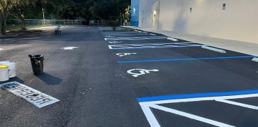 Image of Fresh Sealcoat and Striping for Goodwill Lakeland, FL
