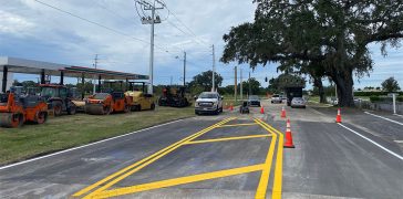 Image of Line Striping and Road Layout in Bradenton, FL