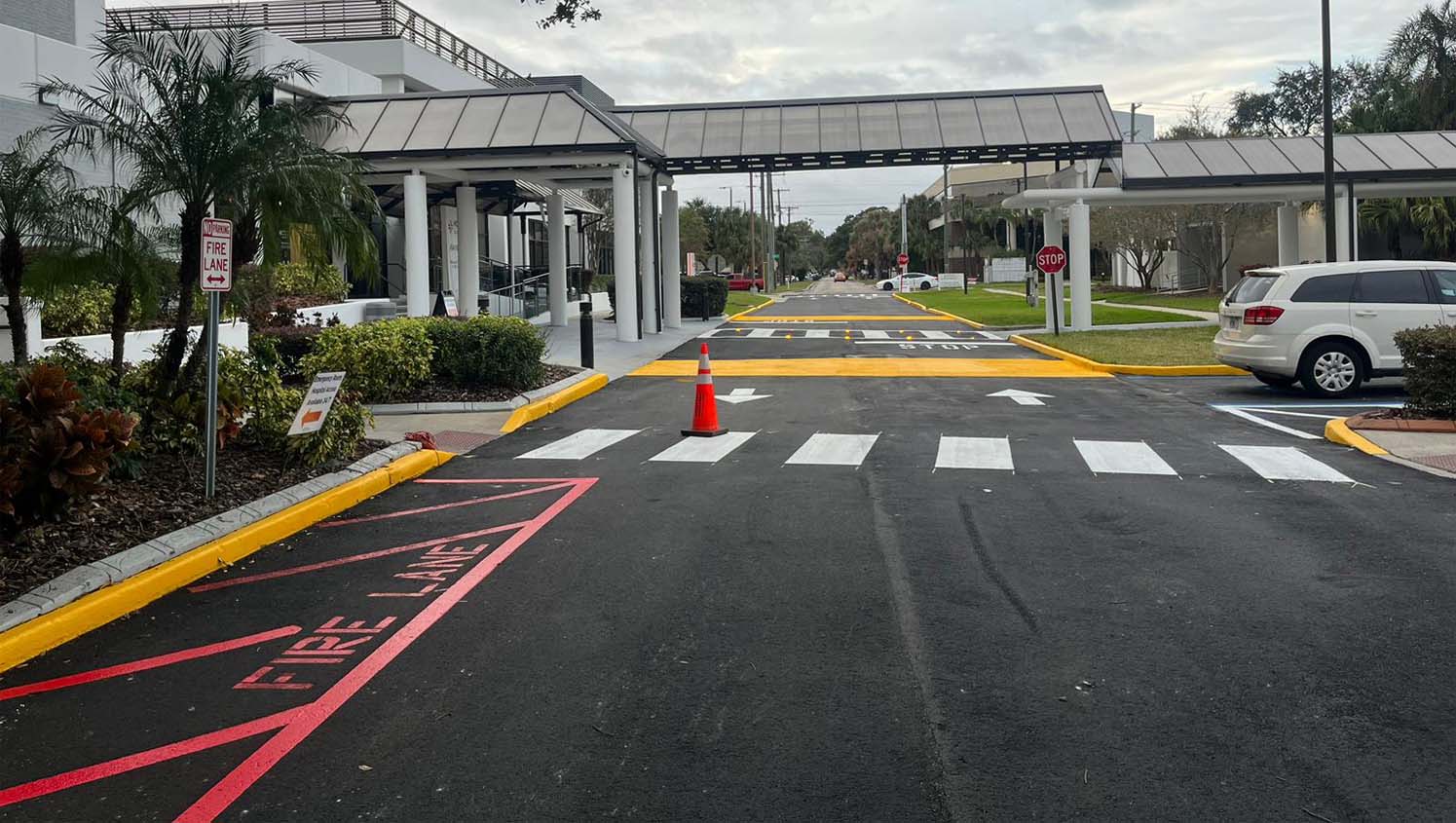 parking lot painting in tampa, fl