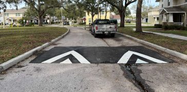 Image of Thermoplastic Speed Bumps in St. Petersburg, FL