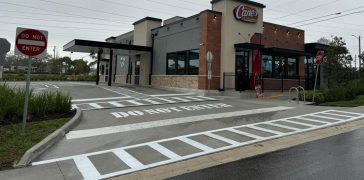 Image of Parking Lot Striping for Raising Cane’s in Clearwater, FL