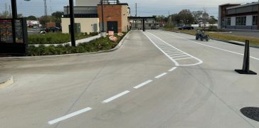 Image of Line Striping for Raising Cane’s in Clearwater, FL
