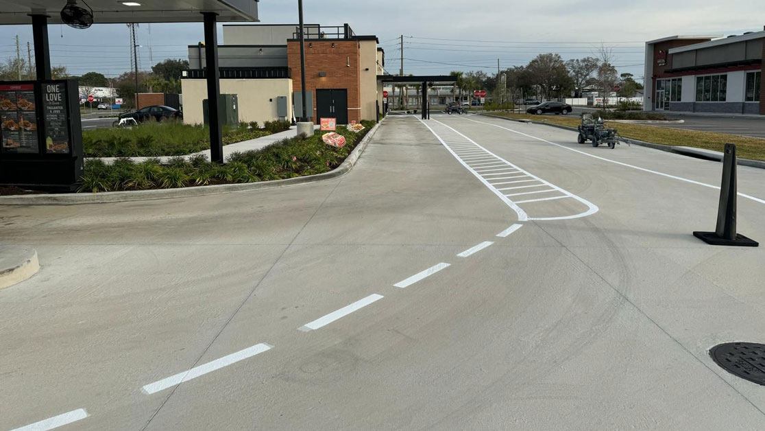 Line Striping for Raising Cane’s in Clearwater, FL image